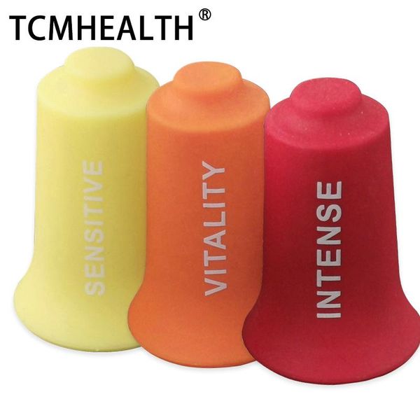 Massageador TCMHEALTH 3 peças de máquina de ventosas a vácuo de fáscia de silicone para academia, terapia de massagem anticelulite para músculos relaxantes, conjunto de ventosas