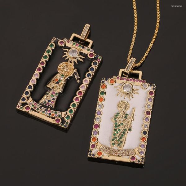 Подвесные ожерелья модные женские украшения медь Бог смерть хип -хоп