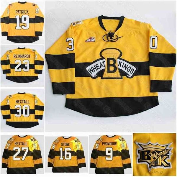 C2604 C202 Kowell Brandon Wheat Kings Hockey Jerseys Cole Reinhardt ron hextall ivan provorov Nolan Patrick Stone Wiebe Hexall Stitched Jersey