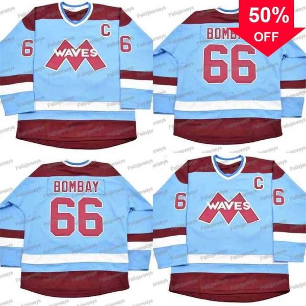 Mag Thr 66 Mighty Ducks Gordon Bombay Film Hokey Jersey% 100 Nakış Erkekleri Kadın Gençlik Hokey Formaları Ucuz Hızlı Denizcilik