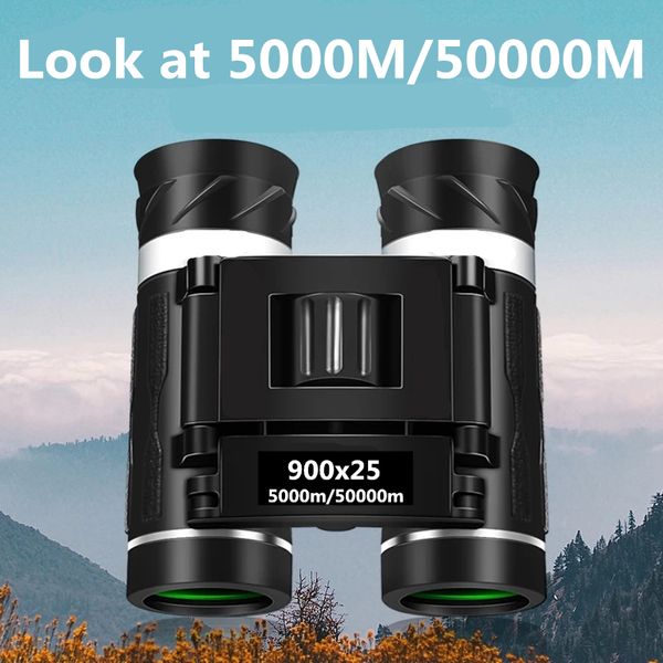 Telescopio Binocolo 900x25 HD 10X Potente binocolo a lungo raggio ad alto ingrandimento Super Zoom Vision per attrezzatura da campeggio Sport all'aria aperta 230603