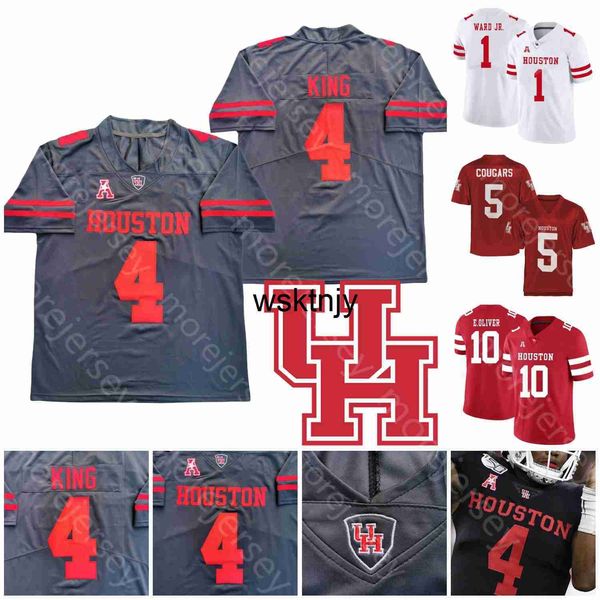 WSK Houston Cougars Football Jersey College Clayton Tune Nathaniel Dell Brandon Campbell Mutin Ceaser Manjack IV Генри Снид Грин Уильямс Робинсон Хоган