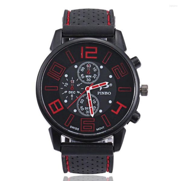 Armbanduhren Mode Casual Herrenuhr Personalisierte Digitale Freizeit Silikon Auto Kabelband Herren Sportuhren Quarz