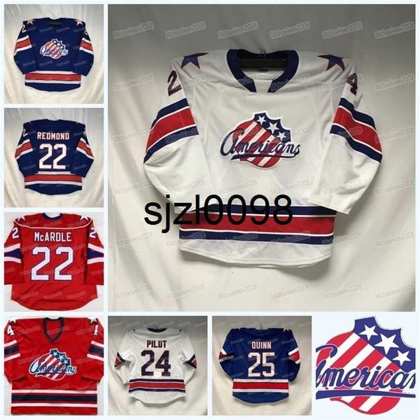 SJ98 Özel Rochester American Hokey Forması Ahl Matej Pekar Ryan Scarfo Brendan Warren Brett Murray Casey Fitzgerald Josh