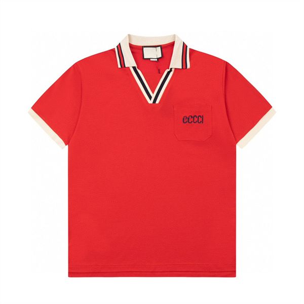 T-shirt da uomo di design di lusso T-shirt con stampa di lettere rosse nere T-shirt a maniche corte di marca di moda a maniche corte M-3XL PM463