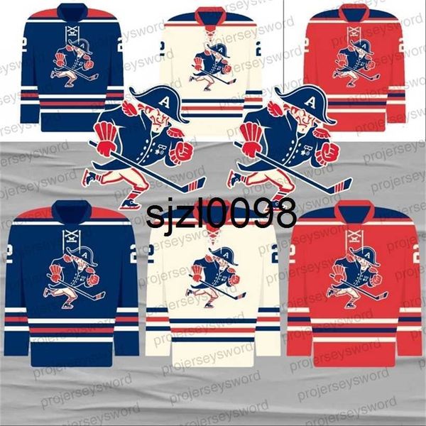 Sj98 2021-22 Maglia Milwaukee Admirals Fauxback AHL Trevor Smith Matt Donovan Mike Tomlak Conacher Premier Mark Dekanich Beck Premier Calle