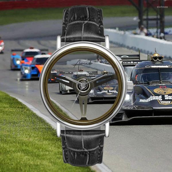 Orologi da polso Avocado Brand Sports Orologio da uomo Volante da corsa Car Fashion Quartz