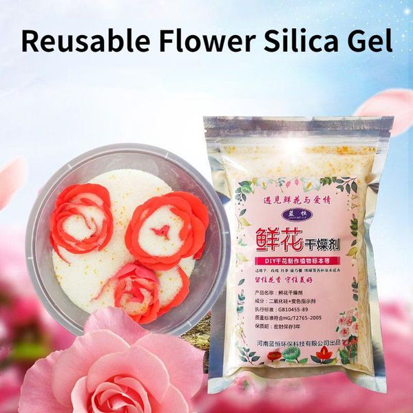 Impermeabilização 500g absorventes de umidade reutilizáveis sílica gel areia dessecante apto para secagem de flores diy artesanato suprimentos domésticos frete grátis