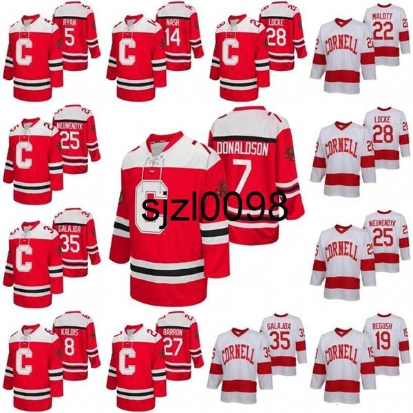 Sj98 Cornell Big Red NCAA College Hockey Jersey Cam Donaldson Matthew Galajda Brenden Locke Joe Nieuwendyk Michael Regush MacDonald Max Andreev