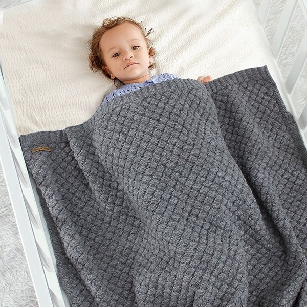 Одеяла пеленание детские одеяла весенняя вязаная пленка супер мягкая детская пеленка теплые дети ежемесячные малышки.