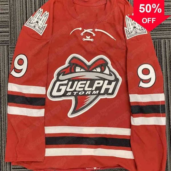 Mag 9 Nick Suzuki GUELPH STORM seltenes Hockey-Trikot für Jugendliche und Damen, Vintage-Game-Trikots, benutzerdefinierter Name oder Nummer