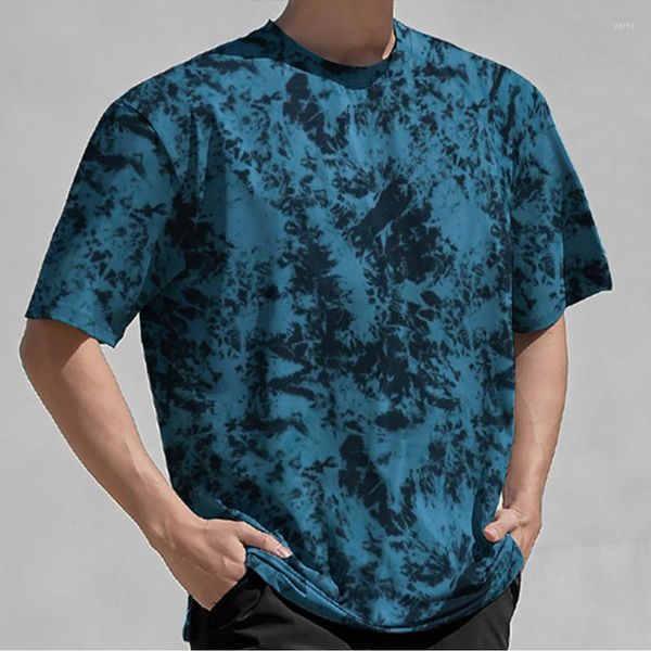 Herren T-Shirts Sommer Herren Jugend Lose Rundhals T-Shirt Digitaldruck Männer Schnell Trocknend Kurzarm Camouflage T-Shirt Plus Size Tops