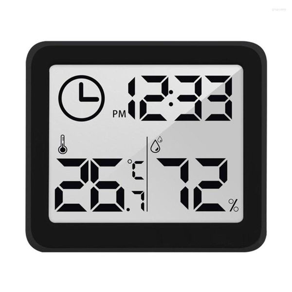 Wanduhren LCD Digital Temperatur Luftfeuchtigkeitsmesser HTC-1 HTC-2 Home Indoor Outdoor Hygrometer Wetterstation mit Uhr