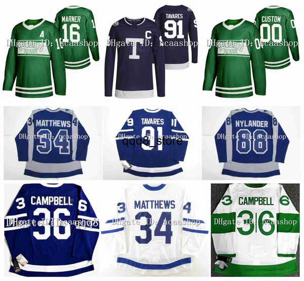 QQ88 John Tavares Leafs Hokey Forması Ters Retro Auston Matthews Mitch Marner Morgan Rielly Jack Campbell Jason Spezza Doug Gilmour Simmonds William Nylander Cl