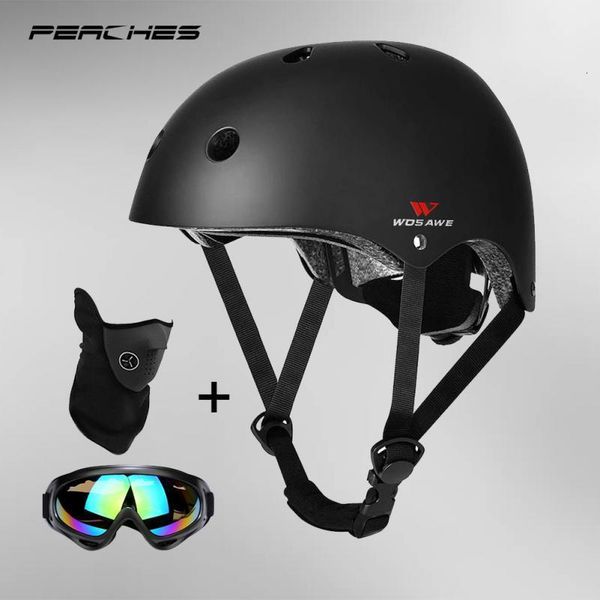 Caschi da ciclismo Ultralight Skate Sci Casco da sci MTB Bike Bicicletta Scooter elettrico Cappellini da snowboard 230605