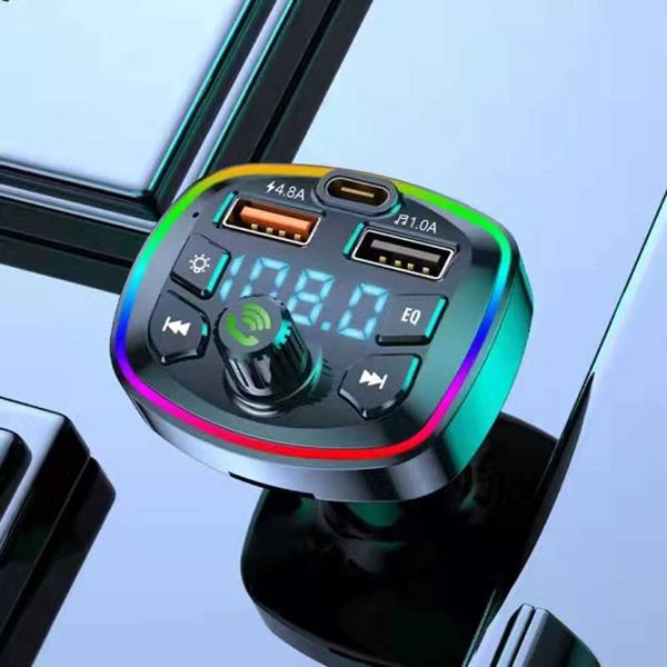 Novo Q7 Bluetooth Car Charger Car FM Transmitter Bluetooth Handsfree MP3 True 3.1A Dual Port USB PD Charging