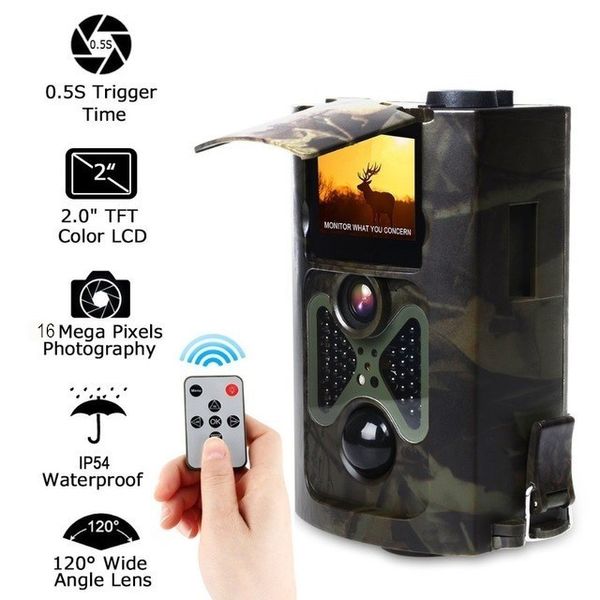 Jagdkameras Trail Kamera 16MP 1080P Wildlife Potraps Wald Wildcamera HC550A PO Video Trap Tracking Überwachung 230603