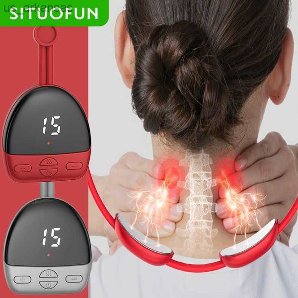 Situofun Portable Hanging Seals Massager Pulse Heat Therapy Electric EMS Массаж подвесной подвесной плечо и шея