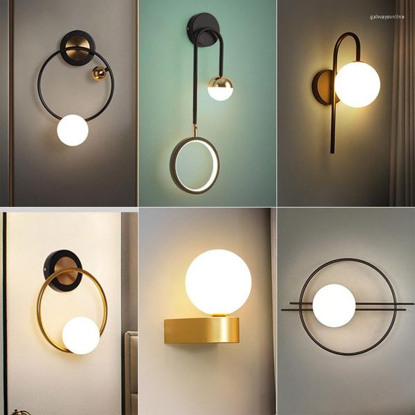 Lampada da parete Applique lunghe Modern Crystal Vanity Bagno Luci per interni rustiche Deco Led Sconce Lighting