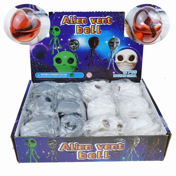 Готическая пинчальная сенсорная головка черепа Teedget Toys Squeeze снять стресс для взрослого вентиляционного вентиляционного вентиляционного отверстия игрушки Хэллоуин для детей 2109