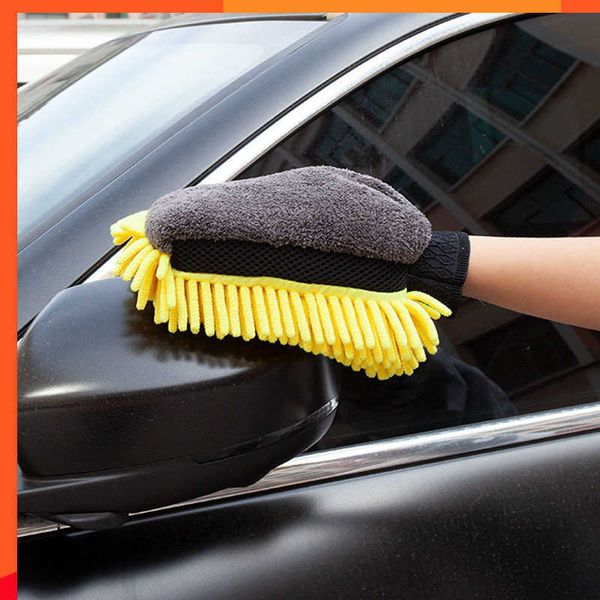 Новые водонепроницаемые микрофибры Chenille Car Wash Gloves толстые автомобильные чистящие средства для очистки рукавицы.