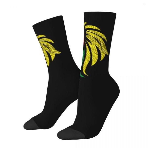 Männer Socken Mode Männliche Männer Rasta Löwe Von Juda Kunst Dreadlock Rastafari Socke Hohe Qualität Frauen Frühling Sommer Herbst winter