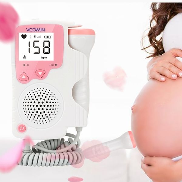 Outros itens de saúde e beleza 1 PC portátil Fetal Doppler monitor de batimentos cardíacos pré-natal Sonar para bebê grávida Detector de freqüência cardíaca doméstico 230605