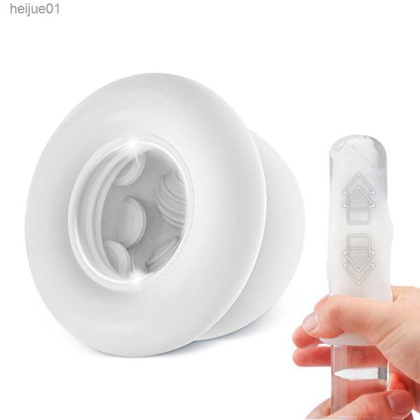 Slip Mutandine Masturbatori per uomini Jelly Shape Silicone Soft Vagina Pocket Pussy Masturbatore maschile Manica del pene Training Sex Toy L230518