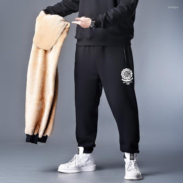 Männer Hosen 2023 Herren Warme Jogginghose Baumwolle XXXXL 5XL 6XL 7XL Dicke Winter Übergroße Jogger Männer Kleidung Streetwear