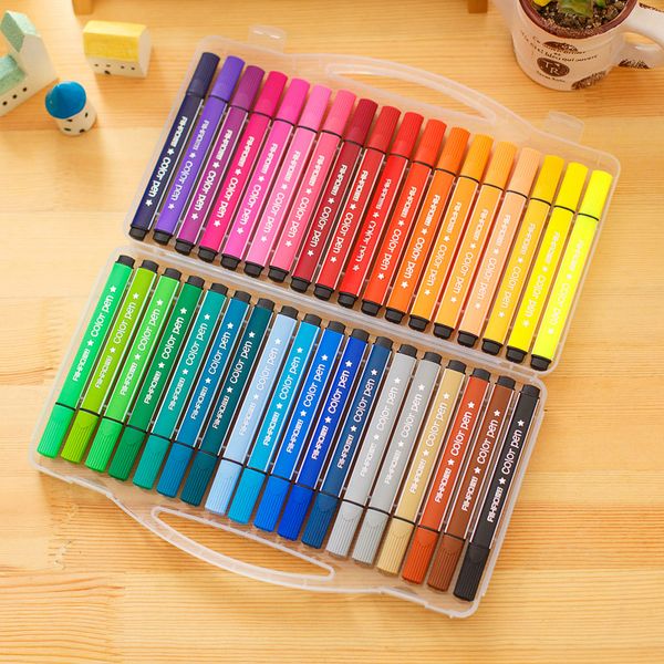 Marker Bunte Stift Art Marker Zeichnung Set Farben Kinder Aquarell Stift Sicher Ungiftig Wasser Waschen Graffiti Freundlich Umwelt 230605