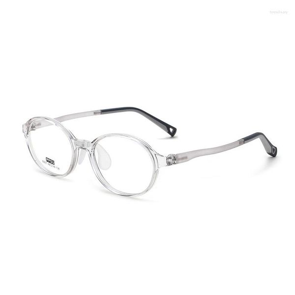 Armações de óculos de sol miopia jovem estudante óculos de proteção ocular redondo óculos crianças armação óptica macio super leve tr90 antiderrapante óculos