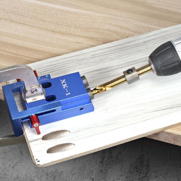 Joiners Oblique Hole Locator Taschenloch -Schablone mit Stiefmaschinenbitzubehör Holzbearbeitung Lokator DIY Holzbearbeitungswerkzeuge