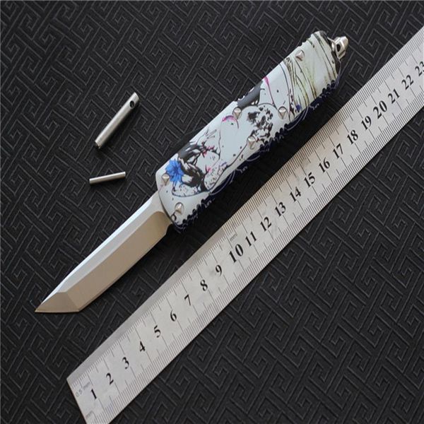 Miker Single Knife Bladed2 Harder6061-T6AluminumCnc T E D E Наружный кемпинг ножи для выживания EDC Tool Whole277K