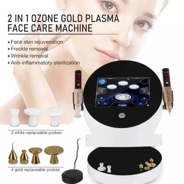 O novo equipamento de RF 2 EM 1 Plasma Care Machine Lifting Therapy Rejuvenescimento da pele facial para salão de beleza