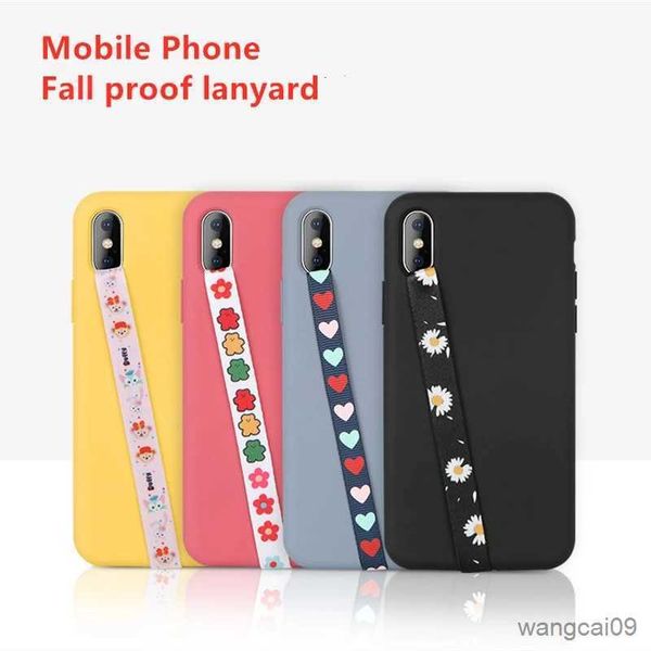 Suportes para celular Suporte para celular Bandagem elástica Pulseira Suporte para dedo Cordão para telefone Alça anti-telefone para mão R230605