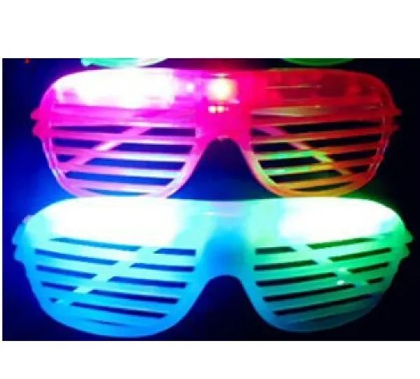 10PcslotFlashing Party LED Light Glasses per Natale Compleanno Halloween Party Decoration Forniture Glow Glasses