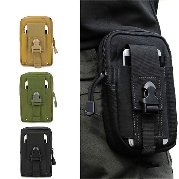 Marsupio tattico Molle da uomo Marsupio Marsupio Tasca per telefono Marsupio militare Marsupio Marsupio da viaggio Borse da campeggio Soft Back