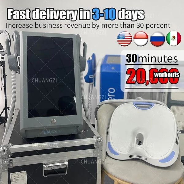 Equipamento de RF DLS-EMSLIM Estimulador muscular de emagrecimento Body Sculpt Teslaslim Emshaping Circslim Emszero 13Tesla Sculpting 4 alças