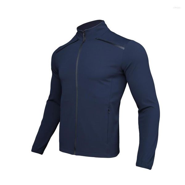 Giacche da uomo Giacca a vento da uomo Sport casual e sottile cappotto primaverile leggero Zip Up Running Training Top Stile di vita Riflettente