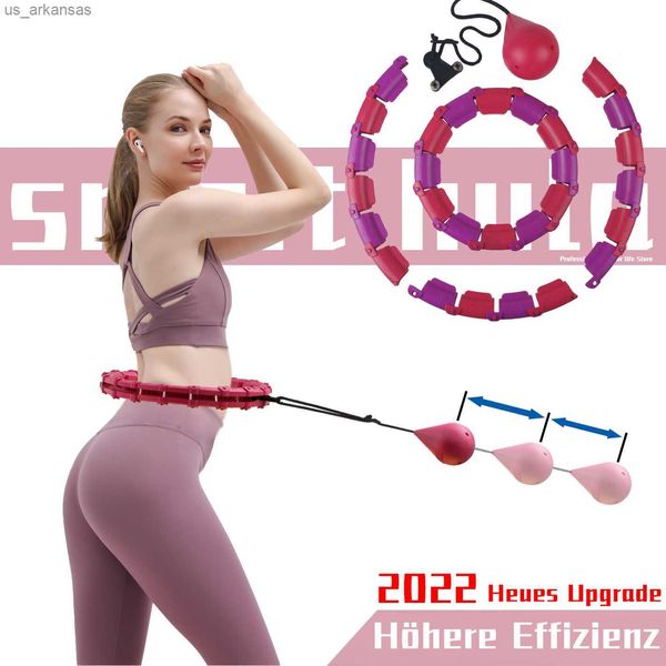 28 Cerchi sportivi regolabili intelligenti Addominale Vita sottile Esercizio Staccabile Massaggio Hola Fitness Hoop Palestra Home Training Perdita di peso L230523