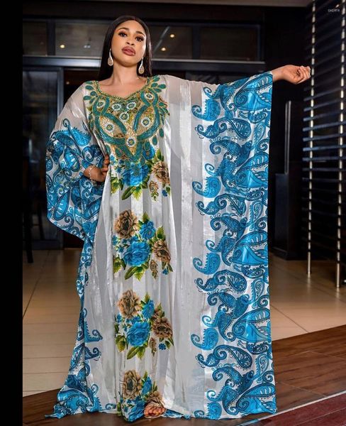 Roupas étnicas Vestidos africanos para mulheres 2023 Elegante plus size tradicional abaya abaya boubou robe africaine femme roupas