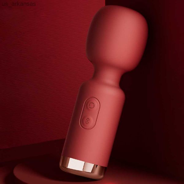Mini AV Zauberstab Vibrator für Frauen Leistungsstarke Klitoris Stimulator USB Aufladbare tragbare Silikon Massagegerät Weibliche Sex Spielzeug L230523
