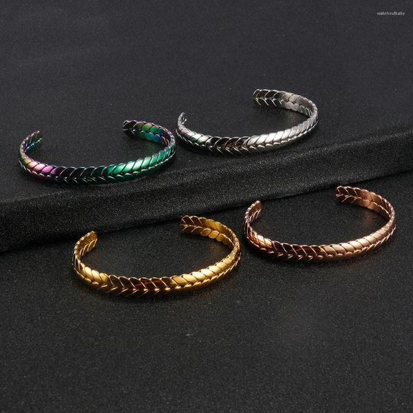 Брушковые браслеты 2023 манжеты для женщин шириной 8 мм золотые браслеты Рома.
