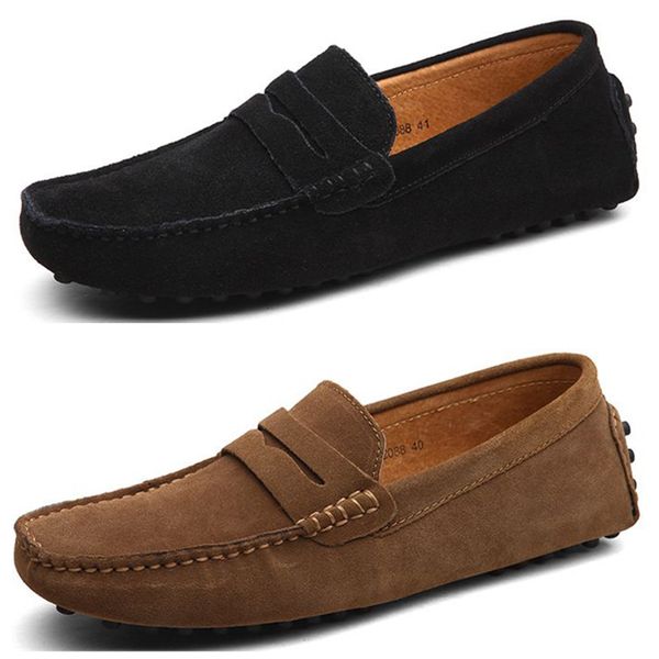 Versatili scarpe dorate in vera pelle di fagiolo per uomo estate nuove scarpe casual coreane in pelle, scarpe traspiranti e pigre, calpesta la tendenza delle scarpe da uomo