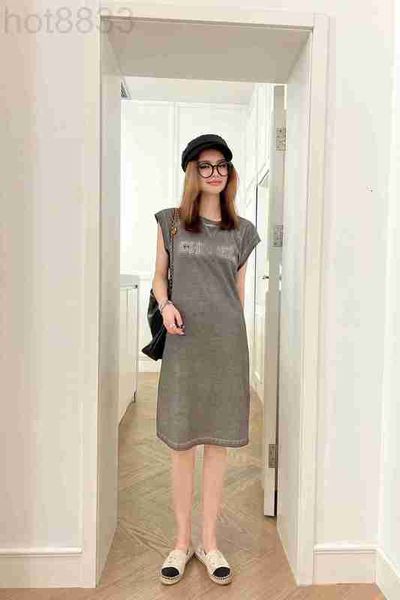Urban Sexy Dresses Designer 2023 Summer New Style Sleeve Sleeve T-shirt Top Women's Fashion Large Edition Rose Pink Dress 8N47