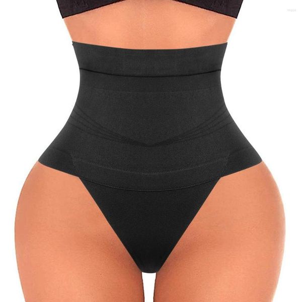 Modelador de cintura feminino Cueca modeladora corporal sem costura modeladora de cintura com controle firme tanga modeladora calcinha calcinha cinta roupa íntima