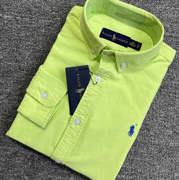 Little Horse Herren Hemd Polo Polos Langarm Business Herbst Freizeit Männer lässig locker Tidal current40ess