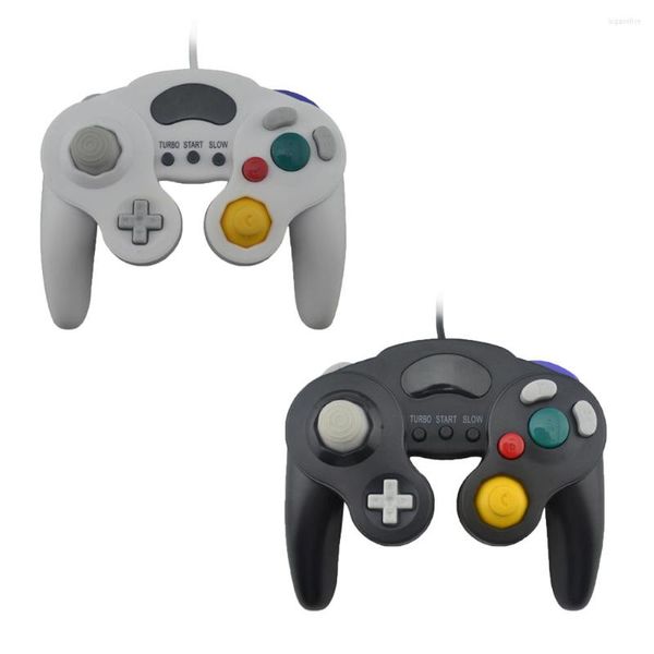 Controladores de jogo 3 botões para gamecube pc controlador com fio joypad/joystick/gamepads n-g-c/g-c mac computador gamepad