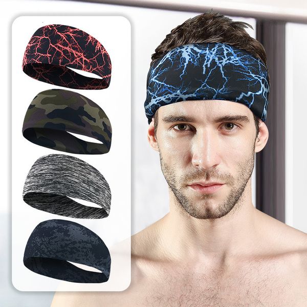 Sweatband Tie Dye Ciclismo Yoga Sport Sweat Fascia da donna Sweatband per uomo Donna Yoga Fasce per capelli Head Sweat Bands Sicurezza sportiva 230605