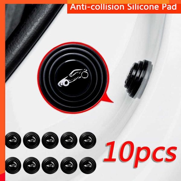 Yeni 5/10pcs Anti-Collision Silikon Pad Araç Kapısı Kapatma SHOCK Koruması Ses geçirmez Sessiz Tampon Stickers Conta Araç Dış